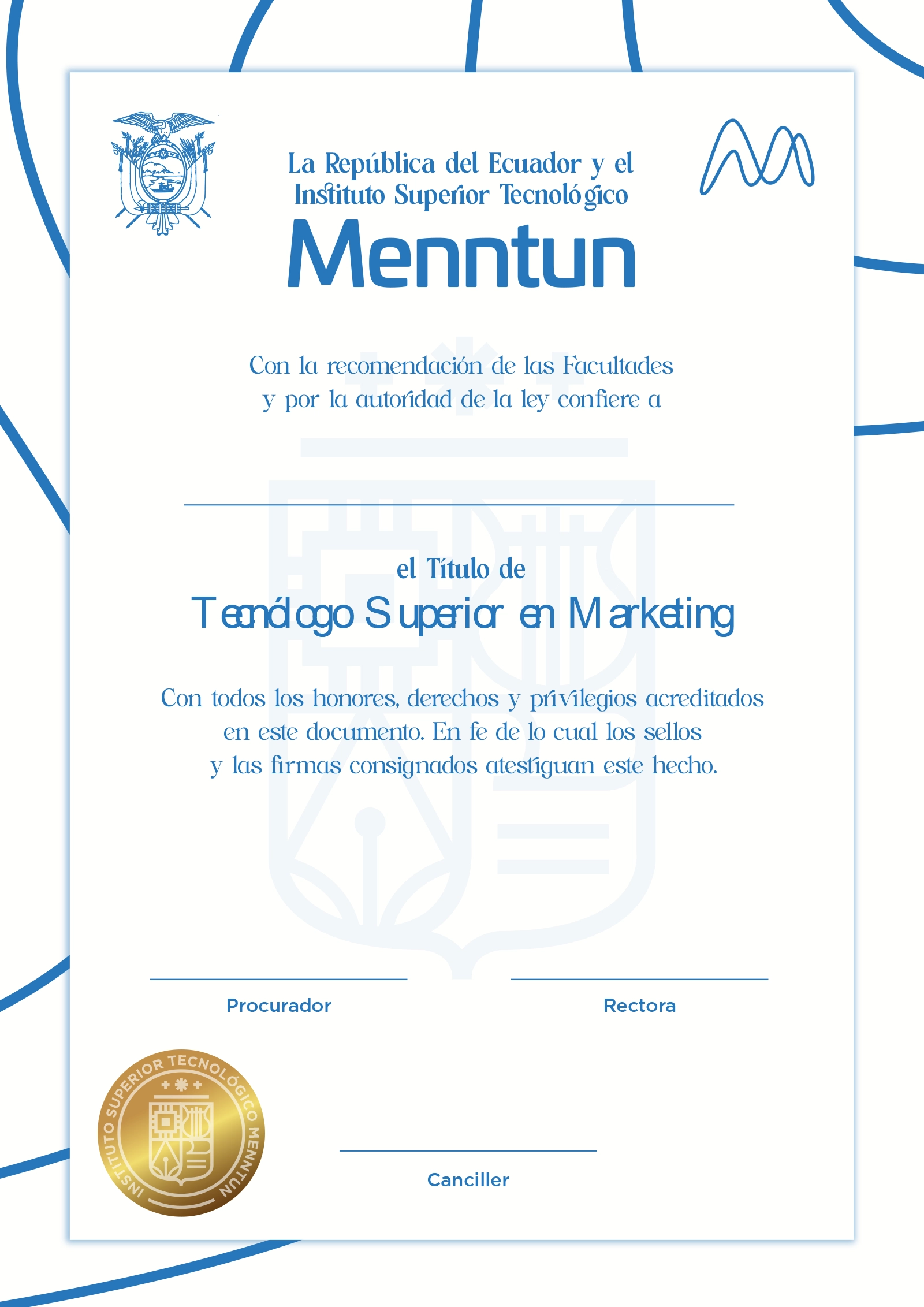 Certificado Mentum